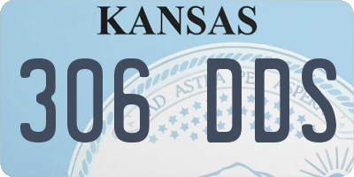 KS license plate 306DDS