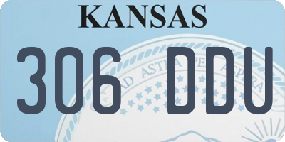 KS license plate 306DDU
