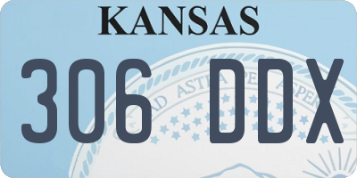 KS license plate 306DDX