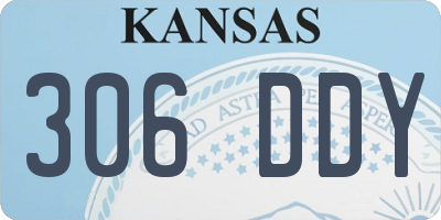 KS license plate 306DDY