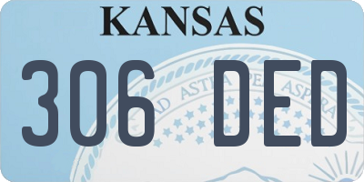 KS license plate 306DED