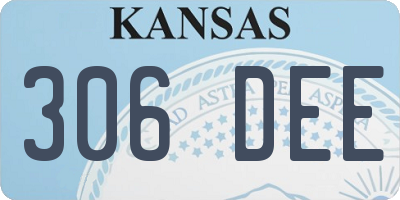 KS license plate 306DEE