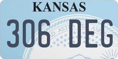 KS license plate 306DEG