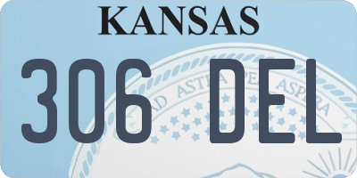 KS license plate 306DEL
