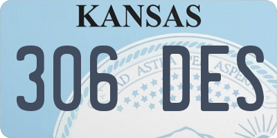 KS license plate 306DES