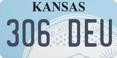 KS license plate 306DEU