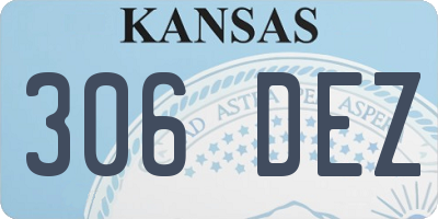 KS license plate 306DEZ