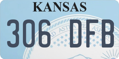 KS license plate 306DFB