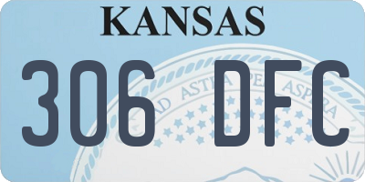 KS license plate 306DFC