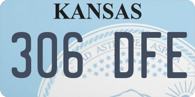 KS license plate 306DFE