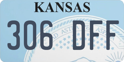 KS license plate 306DFF