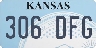KS license plate 306DFG