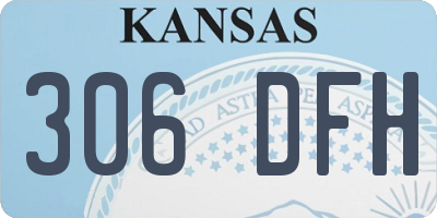 KS license plate 306DFH