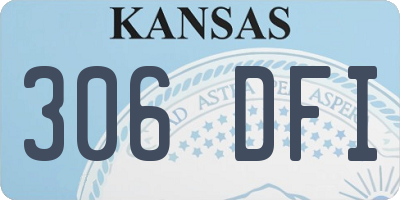 KS license plate 306DFI