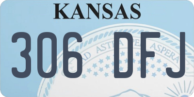 KS license plate 306DFJ