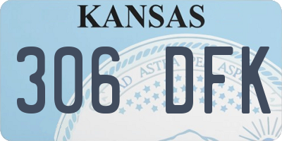 KS license plate 306DFK