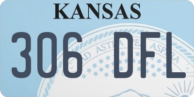 KS license plate 306DFL
