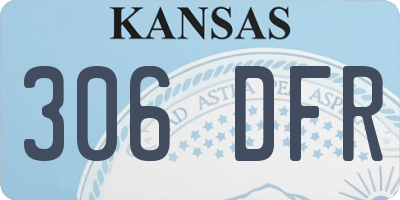 KS license plate 306DFR