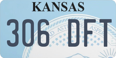 KS license plate 306DFT