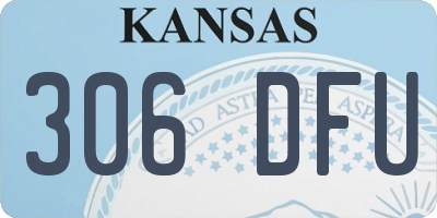 KS license plate 306DFU