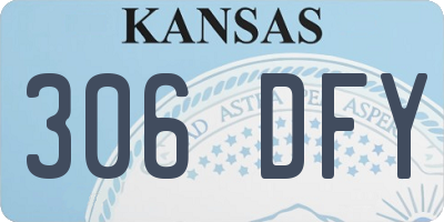 KS license plate 306DFY