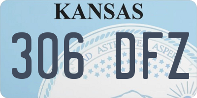 KS license plate 306DFZ