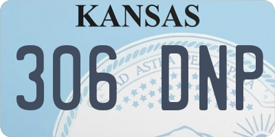 KS license plate 306DNP