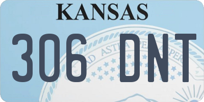 KS license plate 306DNT
