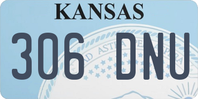 KS license plate 306DNU