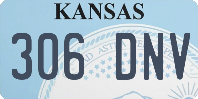 KS license plate 306DNV