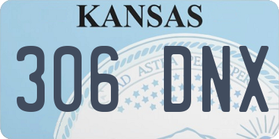 KS license plate 306DNX