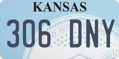 KS license plate 306DNY