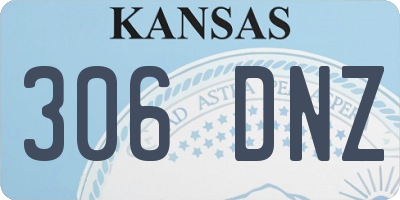 KS license plate 306DNZ