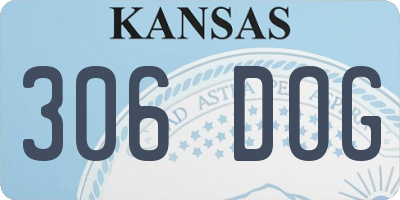 KS license plate 306DOG