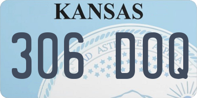 KS license plate 306DOQ