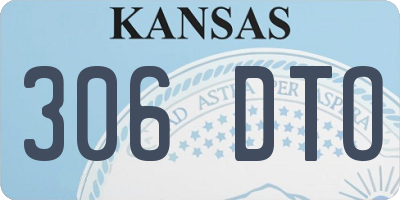 KS license plate 306DTO