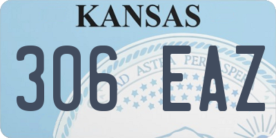 KS license plate 306EAZ