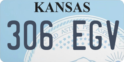 KS license plate 306EGV