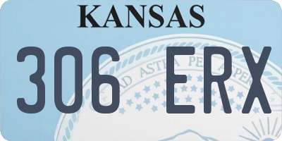 KS license plate 306ERX