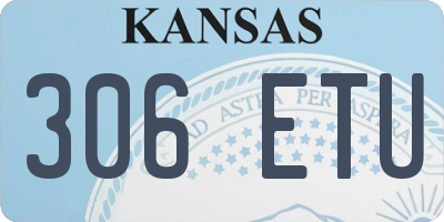 KS license plate 306ETU