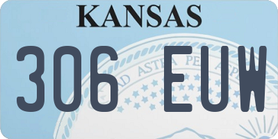 KS license plate 306EUW