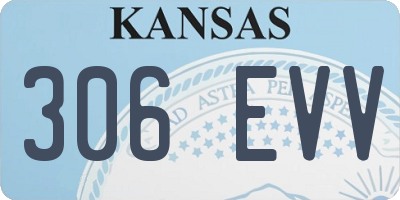 KS license plate 306EVV