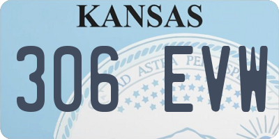 KS license plate 306EVW