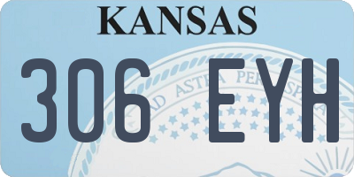 KS license plate 306EYH