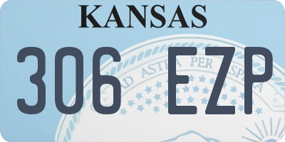 KS license plate 306EZP