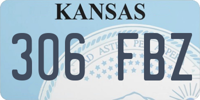 KS license plate 306FBZ