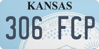 KS license plate 306FCP