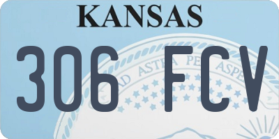 KS license plate 306FCV
