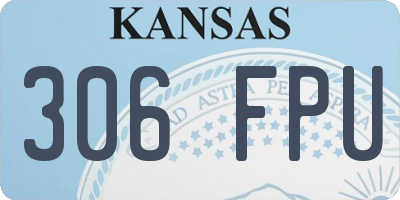 KS license plate 306FPU
