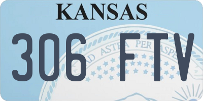 KS license plate 306FTV